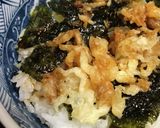 毎日のしろごはん●揚げ玉海苔ごはん作り方1写真