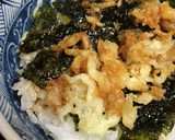 毎日のしろごはん●揚げ玉海苔ごはん作り方1写真