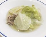 キャベツ大量消費　豚コマとのスープ煮作り方3写真