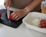 レンジで簡単！無水トマトカレー作り方1写真