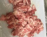 自家製焼肉のタレで！豚こま生姜焼き♡作り方1写真