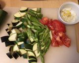 夏野菜のクリームパスタ作り方1写真