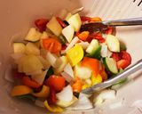 夏野菜とあるものでカラフルオーブン焼き作り方3写真