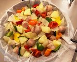 夏野菜とあるものでカラフルオーブン焼き作り方4写真