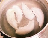 簡単！美味しい♪鶏ささみの香味梅肉和え作り方1写真