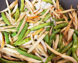 ごぼうといんげんの煮物作り方3写真