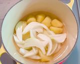 白ソーセージとじゃがいものあっさりスープ作り方5写真