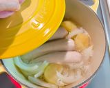 白ソーセージとじゃがいものあっさりスープ作り方7写真