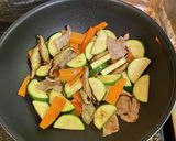 サリ麺でズッキーニのあんかけ焼きそば作り方7写真