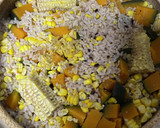 かぼちゃととうもろこしの炊き込みご飯作り方6写真