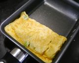 簡単！枝豆のダシ卵焼き　桜エビ風味作り方3写真