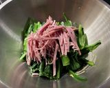 Ham/Komatsuna Salad作り方4写真