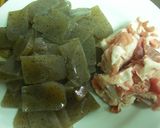 豚コマのピリカラ煮♪作り方1写真