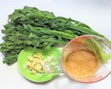 春菊のゴマからし和え作り方1写真