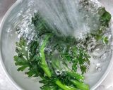 春菊のゴマからし和え作り方4写真