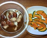 ヨウサマの減塩福岡郷土料理風だんご汁素麺作り方1写真