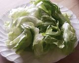 夕食10分★ピリ辛肉味噌のぶっかけレタス作り方1写真
