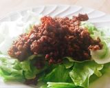夕食10分★ピリ辛肉味噌のぶっかけレタス作り方6写真