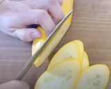 生ズッキーニとバジルの冷菜(サラダ)作り方1写真