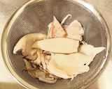 夏野菜＆生イカで作る✨イカ墨彩りパスタ作り方5写真