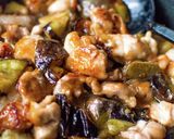 ワンパン簡単！鶏もも肉と茄子のトロリ炒め作り方4写真