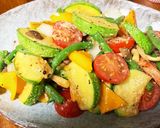 カラフル夏野菜のニンニクオイル炒め作り方5写真