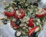 簡単!あづまこべにと青じその冷製パスタ作り方1写真