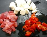 簡単！まぐろカプレーゼ作り方1写真