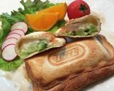 ハンバーグとチーズのホットサンド作り方16写真