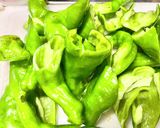 万願寺とうがらしのおかかじゃこ和え作り方1写真