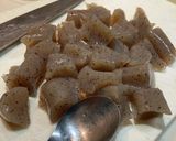 こんにゃくと筍の醤油麹の炒め煮作り方1写真