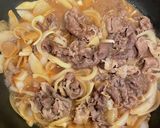 簡単スピード!玉ねぎと牛薄切り肉の甘辛煮作り方4写真