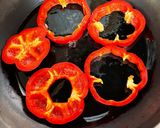 太陽みたいなパプリカの肉詰め作り方4写真