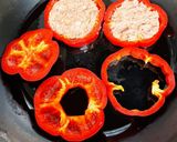 太陽みたいなパプリカの肉詰め作り方5写真