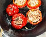 太陽みたいなパプリカの肉詰め作り方7写真