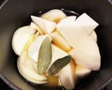 茅の舎野菜だし かぶと玉ねぎポタージュ作り方3写真