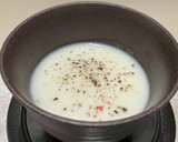 茅の舎野菜だし　かぶと玉ねぎポタージュ作り方6写真