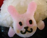 保温用キャラ弁♪熊と兎のかくれんぼ♪作り方5写真