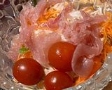 鰤照焼生ハムサラダ味覇卵スープまるで蟹♩作り方10写真