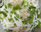 うずらの卵、薬味,鯖味噌煮,冷麦作り方3写真