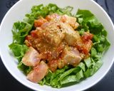 簡単！マグロミート中華サラダ作り方3写真
