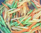 いんげんじゃがいもにんじんの三色きんぴら作り方6写真