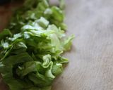 野菜室の片隅のレタスと冷凍ご飯で炒飯作り方12写真