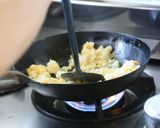 野菜室の片隅のレタスと冷凍ご飯で炒飯作り方20写真