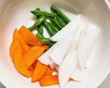 肉無チクワきな粉和風カルボナーラ味野菜炒作り方4写真