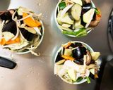 肉無チクワきな粉和風カルボナーラ味野菜炒作り方11写真