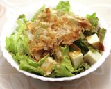 発見！厚揚げの皮を剥いで豆腐サラダ作り方4写真