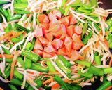 もやしにら炒めにチョリソー♪作り方6写真