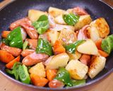 ねっとり♪ジャーマンポテト☆和風カレー味作り方3写真