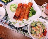 海老と青紫蘇とチーズの洋風春巻き作り方7写真